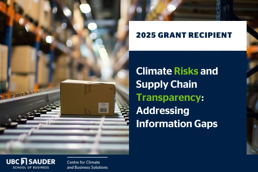 climate risks supply chain transparency