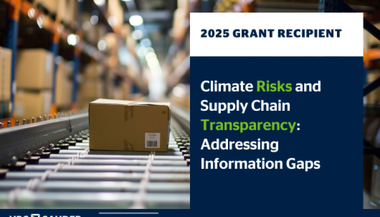 climate risks supply chain transparency